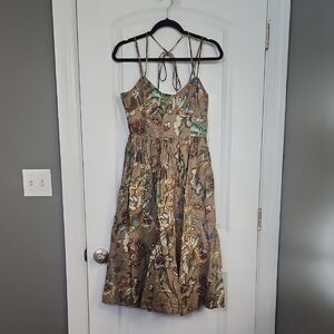 Banana Republic Multicolor Floral Midi Dress